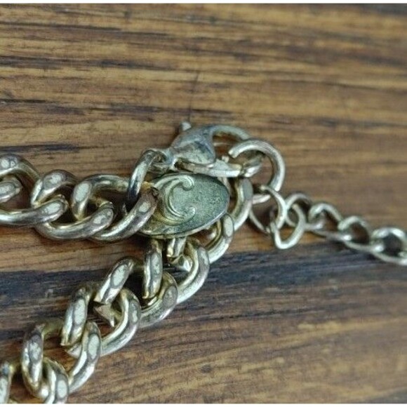 Five Tier Goldtone White Beaded Necklace - Picture 5 of 5